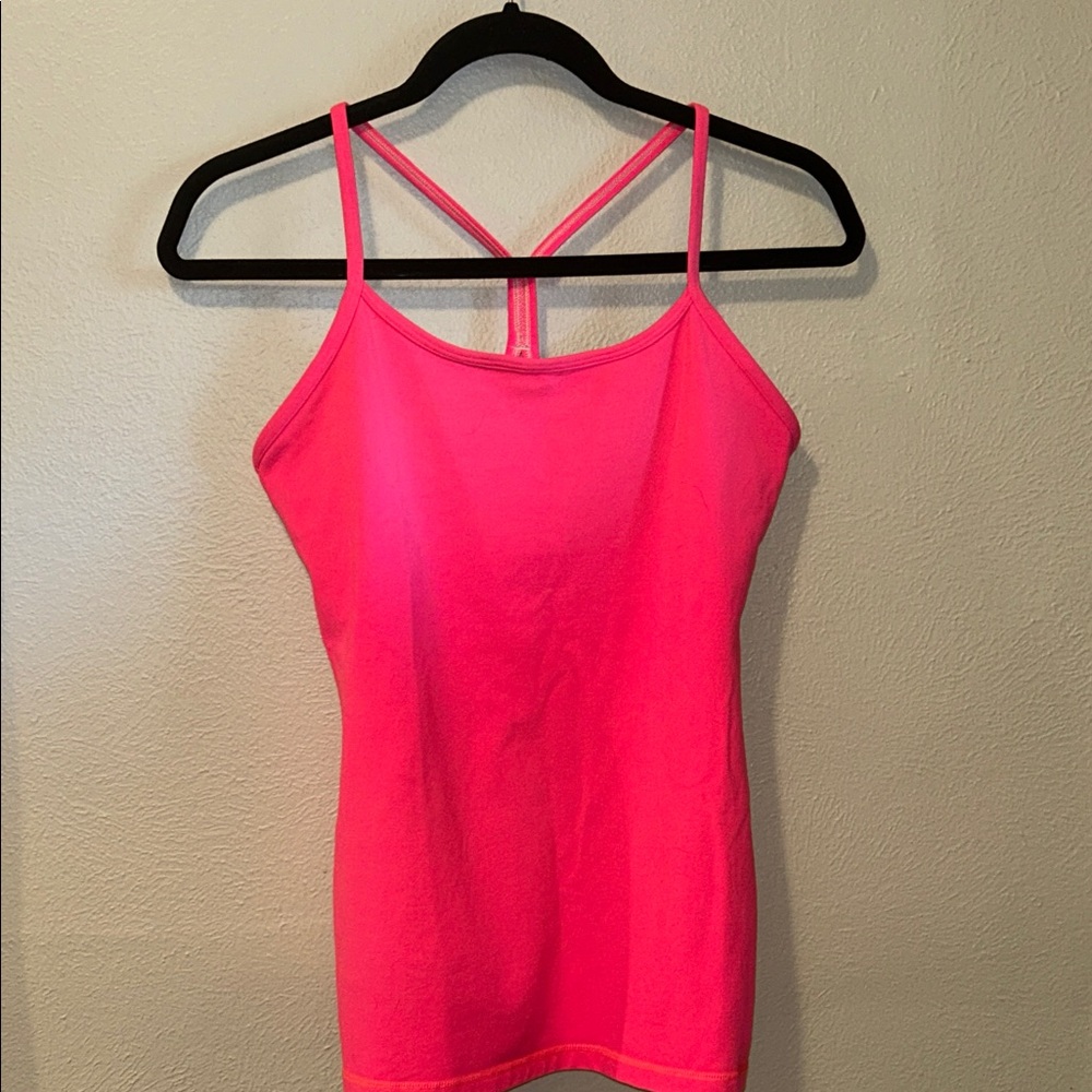 Lululemon Power Y Tank Pink Size 8